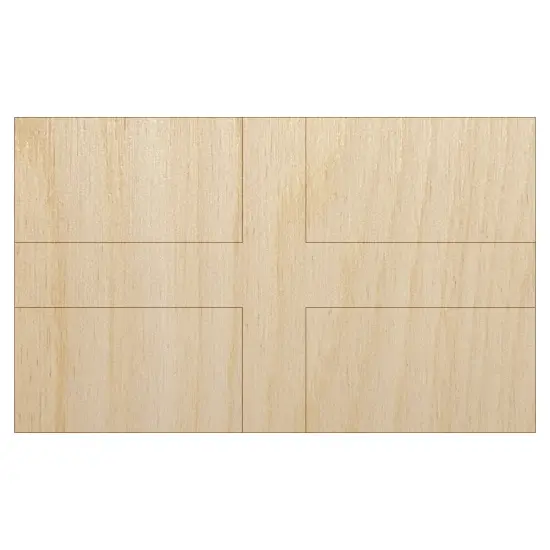 England Flag Unfinished Wood Shape Piece Cutout for DIY Craft Projects {1}