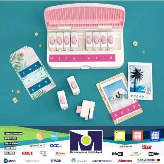 We R Memory Keepers Word Punch Board-Lowercase (27 PIECE) 661437 by American Crafts {1}