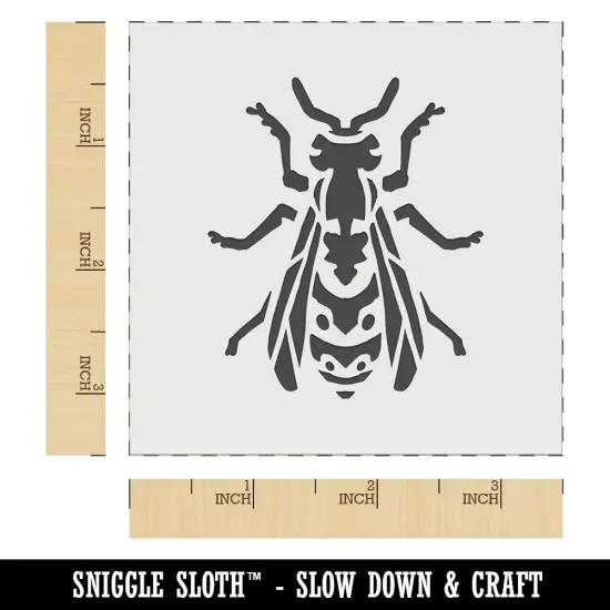 Hornet Wasp Yellow Jacket Winged Insect Bug Wall Cookie DIY Craft Reusable Stencil {5}