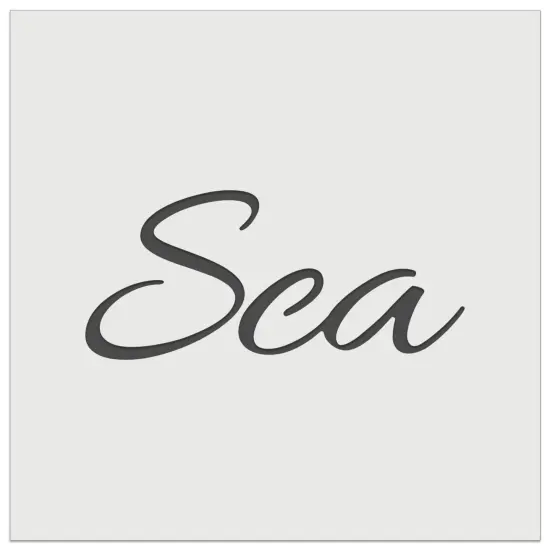 Sea Fun Text Wall Cookie DIY Craft Reusable Stencil {7}