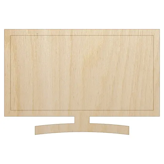 Flat Screen TV Unfinished Wood Shape Piece Cutout for DIY Craft Projects {7}