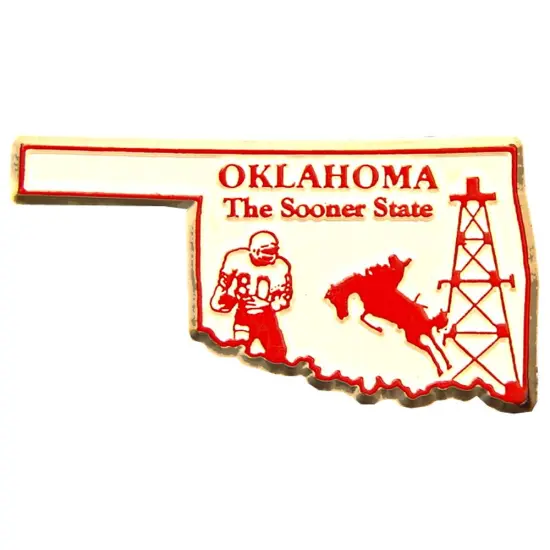 Oklahoma Refrigerator Magnet 2" {1}
