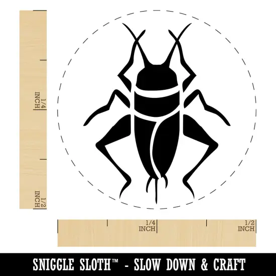Cricket Insect Bug Self-Inking Rubber Stamp for Stamping Crafting Planners Orange {1}
