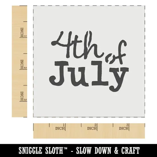 4th Fourth of July Fun Text Wall Cookie DIY Craft Reusable Stencil {5}