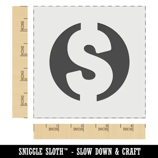 Dollar Sign Money in Circle Wall Cookie DIY Craft Reusable Stencil {7}