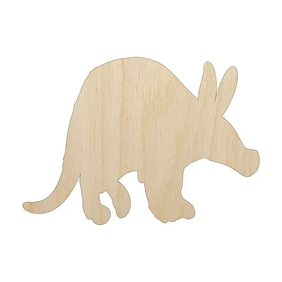 Aardvark Solid Unfinished Wood Shape Piece Cutout for DIY Craft Projects {7}