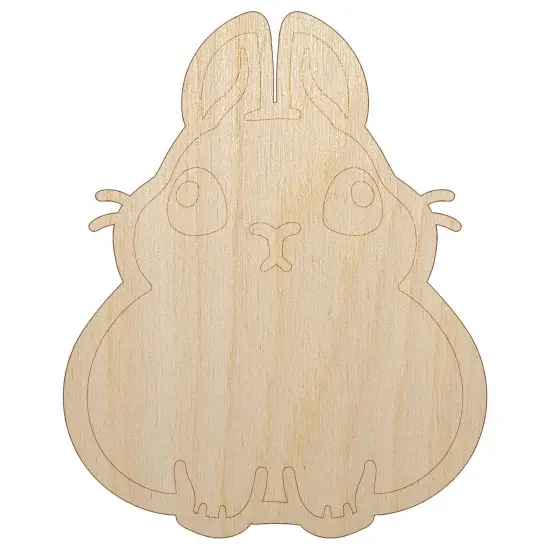 Pygmy Rabbit Bunny Cute Unfinished Wood Shape Piece Cutout for DIY Craft Projects {7}