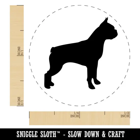 Boston Terrier Dog Solid Self-Inking Rubber Stamp for Stamping Crafting Planners Pink {1}
