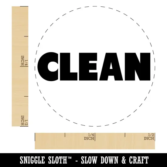 Clean Bold Text Self-Inking Rubber Stamp for Stamping Crafting Planners Brown {1}