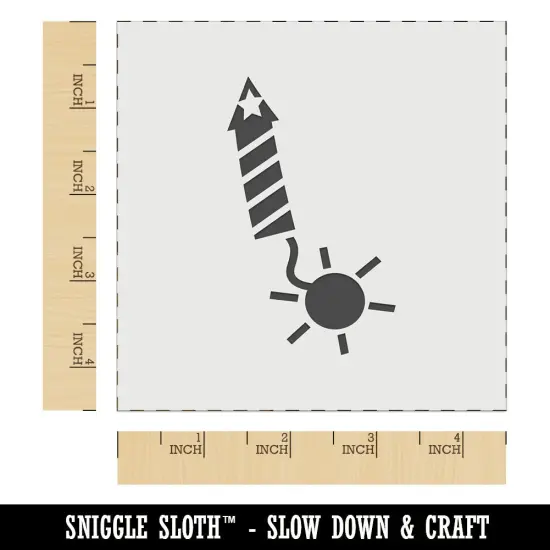 Patriotic Firework Wall Cookie DIY Craft Reusable Stencil {6}