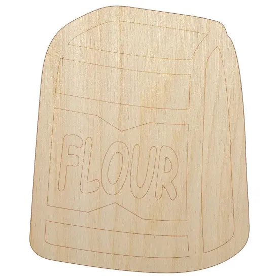 Bag of Flour Baker Baking Unfinished Wood Shape Piece Cutout for DIY Craft Projects {2}