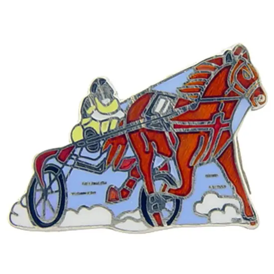 Horse & Sulky Pin 1" {1}