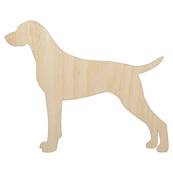 German Shorthaired Pointer Dog Solid Unfinished Wood Shape Piece Cutout for DIY Craft Projects {1}
