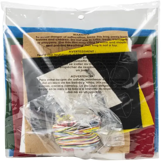 Bucilla Felt Stocking Applique Kit 18" Long-Downhill Skiers {2}