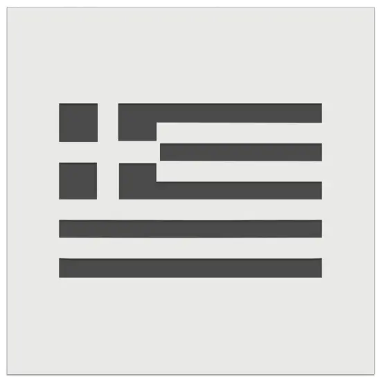 Greece Flag Wall Cookie DIY Craft Reusable Stencil {7}