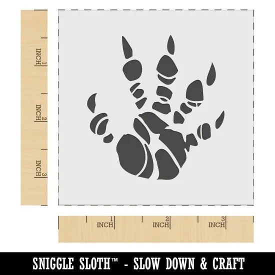 Dragon Claw Footprint Talon Wall Cookie DIY Craft Reusable Stencil {6}
