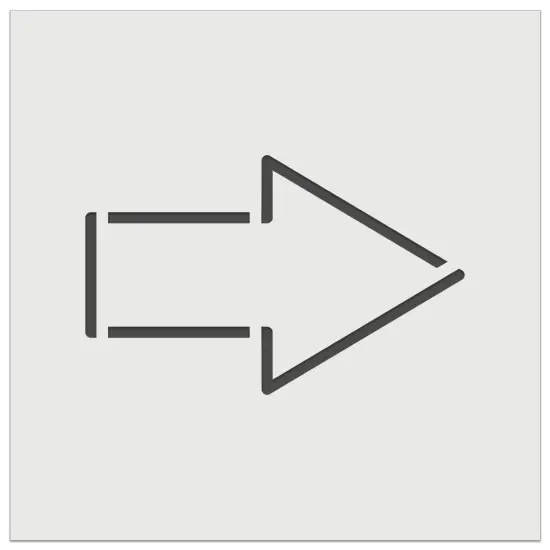 Arrow Rounded Corners Outline Wall Cookie DIY Craft Reusable Stencil {7}