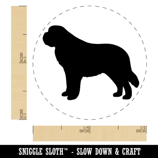 St Bernard Saint Dog Solid Self-Inking Rubber Stamp for Stamping Crafting Planners UV {1}