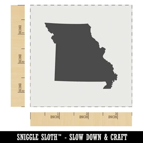 Missouri State Silhouette Wall Cookie DIY Craft Reusable Stencil {5}