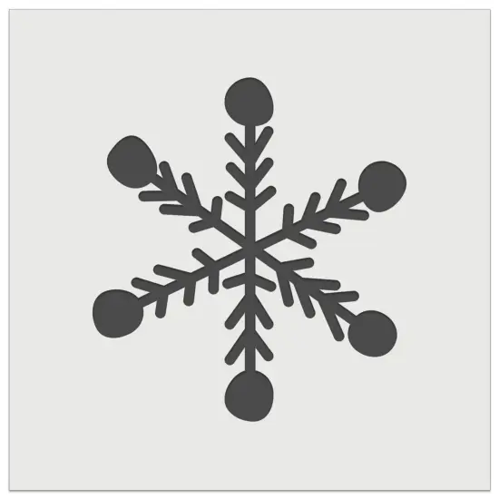 Snowflake Doodle Winter Wall Cookie DIY Craft Reusable Stencil {7}