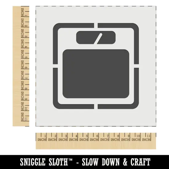 Weight Loss Tracker Scale Wall Cookie DIY Craft Reusable Stencil {1}