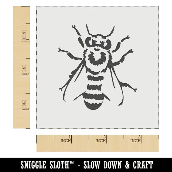 European Honey Bee Insect Beekeeping Wall Cookie DIY Craft Reusable Stencil {6}