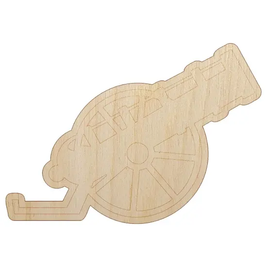 Medieval War Cannon Unfinished Wood Shape Piece Cutout for DIY Craft Projects {7}