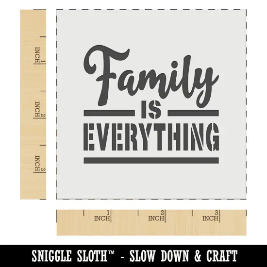 Family is Everything Wall Cookie DIY Craft Reusable Stencil {5}