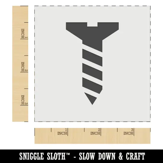 Flat Head Screw Wall Cookie DIY Craft Reusable Stencil {6}