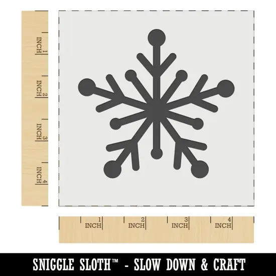 Star Snowflake Winter Wall Cookie DIY Craft Reusable Stencil {7}
