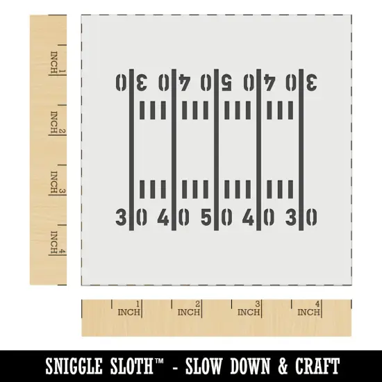 Football Field Yardlines Wall Cookie DIY Craft Reusable Stencil {7}