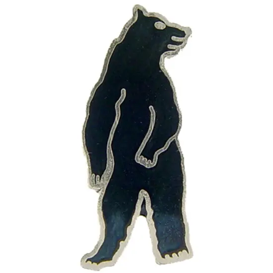 Black Bear Standing Pin 1" {1}