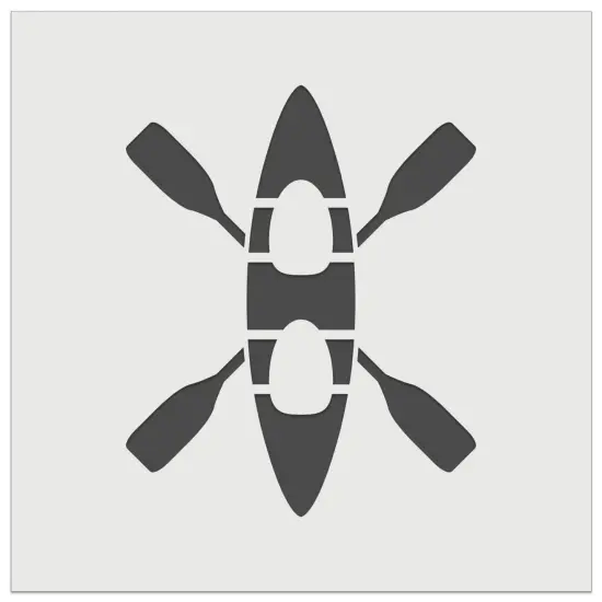 Double Kayak with Crossed Paddles Wall Cookie DIY Craft Reusable Stencil {7}