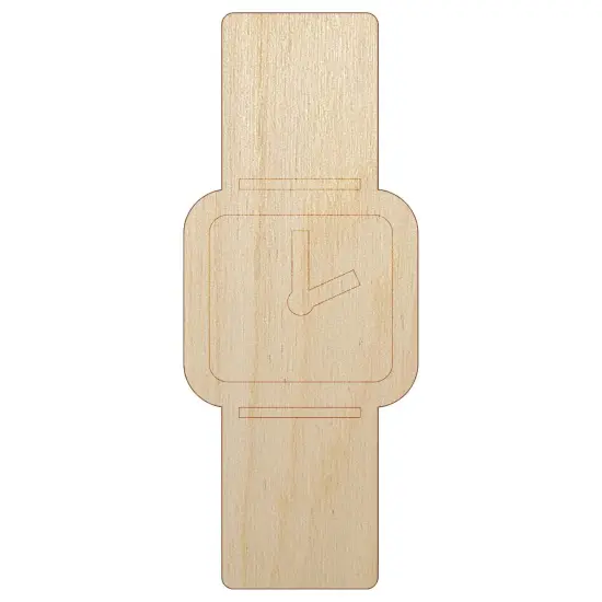 Wrist Watch Unfinished Wood Shape Piece Cutout for DIY Craft Projects {7}
