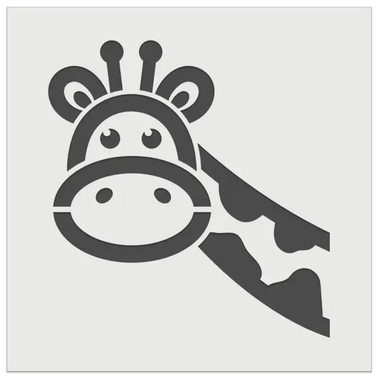 Peeking Giraffe Wall Cookie DIY Craft Reusable Stencil {2}