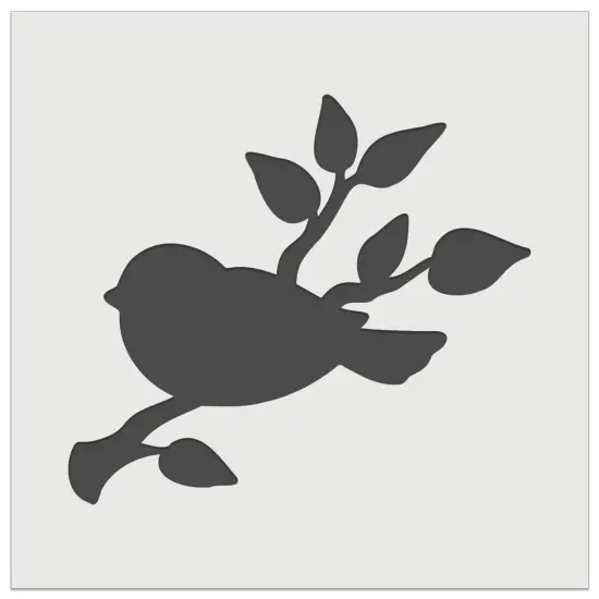 Bird Sitting on a Tree Branch Wall Cookie DIY Craft Reusable Stencil {2}