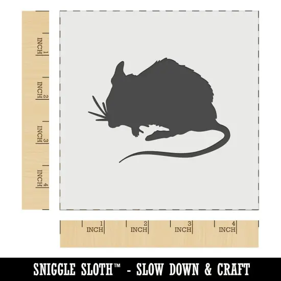 Mouse Solid Wall Cookie DIY Craft Reusable Stencil {6}
