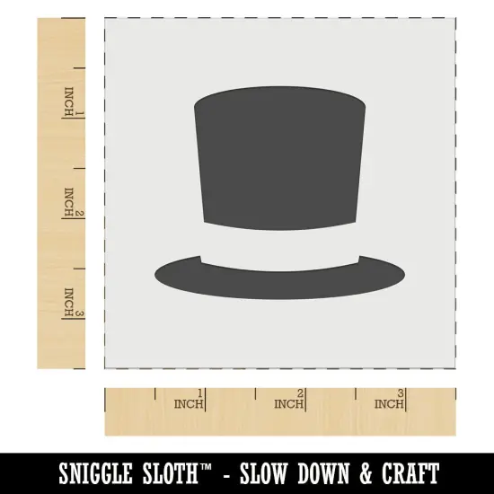 Top Hat Wall Cookie DIY Craft Reusable Stencil {5}