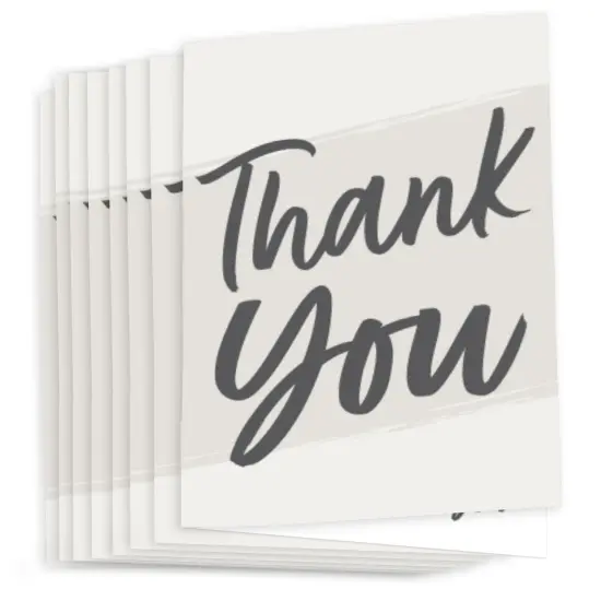 Big Dot of Happiness Champagne Elegantly Simple - Guest Party Favors Thank You Cards (8 count) {3}