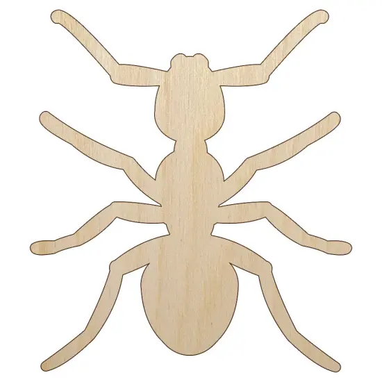 Ant Bug Unfinished Wood Shape Piece Cutout for DIY Craft Projects {1}
