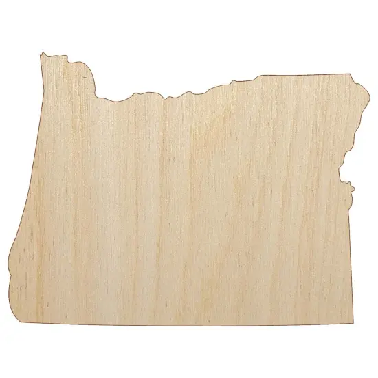 Oregon State Silhouette Unfinished Wood Shape Piece Cutout for DIY Craft Projects {7}