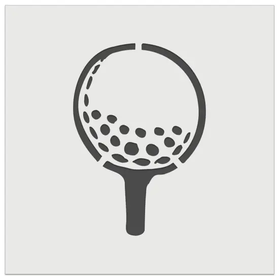 Golf Ball on Tee Wall Cookie DIY Craft Reusable Stencil {7}