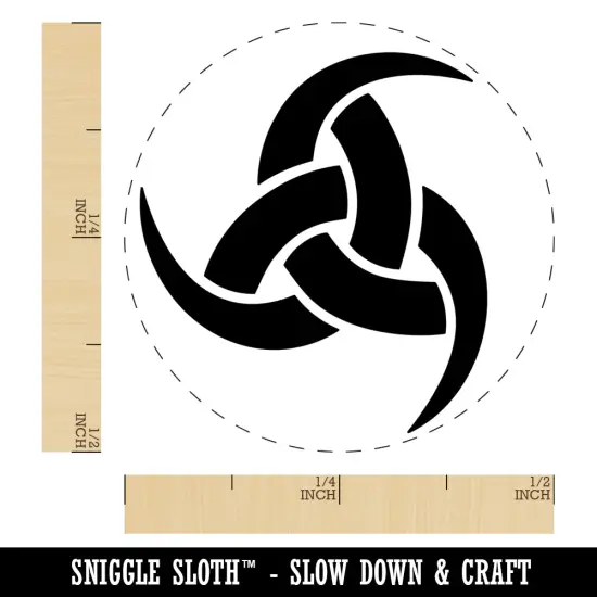 Horns of Odin Triple Viking Symbol Self-Inking Rubber Stamp Ink Stamper for Stamping Crafting Planners Fuchsia {1}