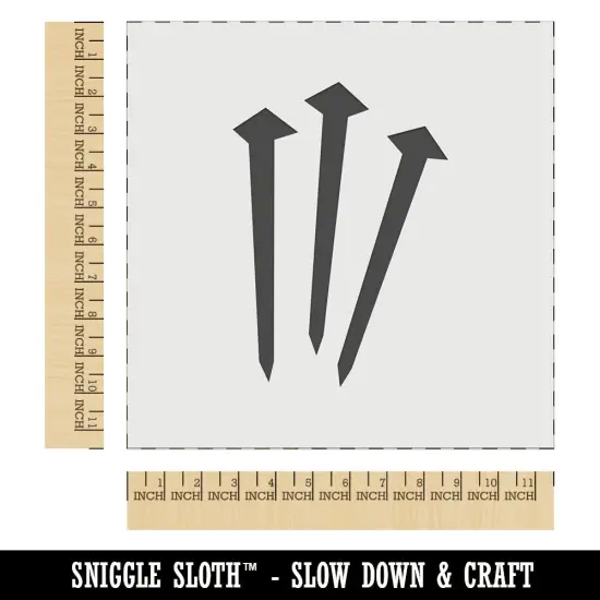 Three 3 Nails Christian Solid Wall Cookie DIY Craft Reusable Stencil {1}