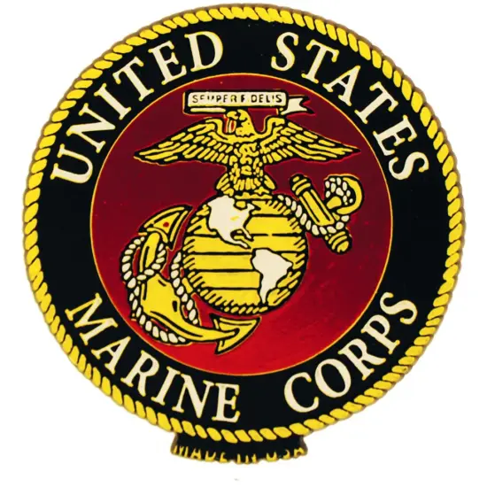 U.S.M.C. Logo Refrigerator Magnet 3" {1}