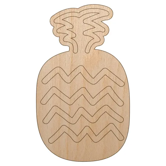 Pineapple Fun Doodle Unfinished Wood Shape Piece Cutout for DIY Craft Projects {7}