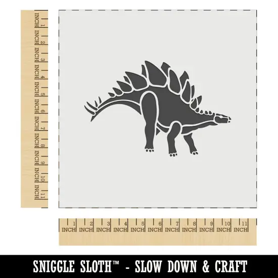 Stegosaurus Dinosaur Wall Cookie DIY Craft Reusable Stencil {1}