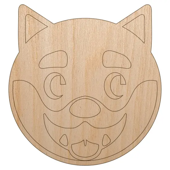 Husky Dog Face Side Eye Unfinished Wood Shape Piece Cutout for DIY Craft Projects {2}