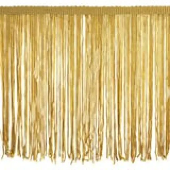 Belagio Chainette Fringe, 6" Wide, Gold, 10-Yard Bolt {1}