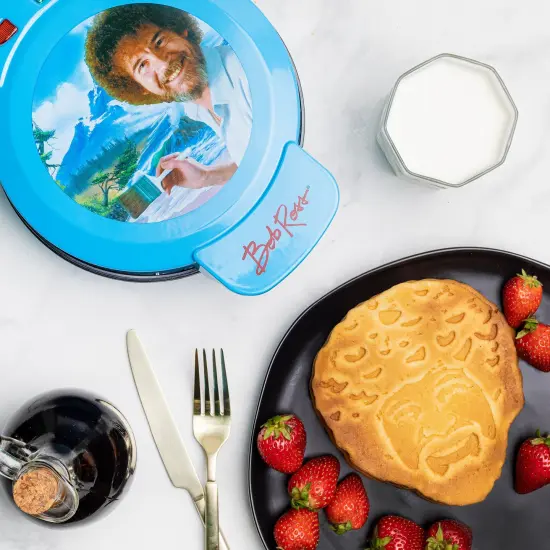 Uncanny Brands Bob Ross Waffle Maker {2}